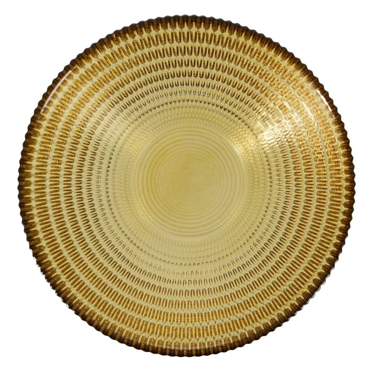 Salatschüssel Gelb Kristall 14 x 14 x 6 cm